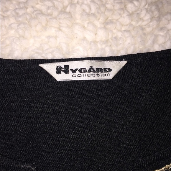 Nygard black tunic, Sz M - Picture 8 of 8